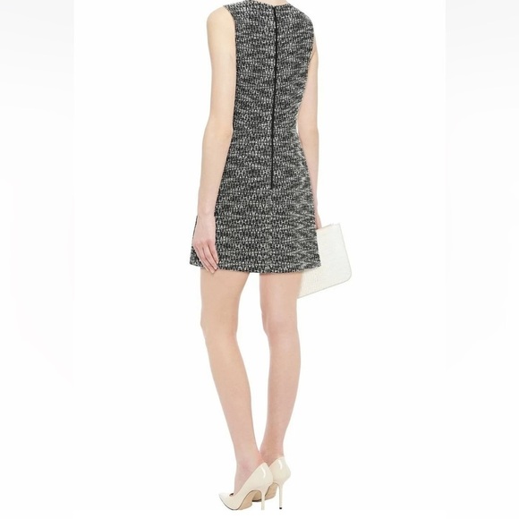 NWT Alice + Olivia Sally Side Zip Boucle Tweed Mini Dress 10 Boucle $440 - Picture 4 of 16